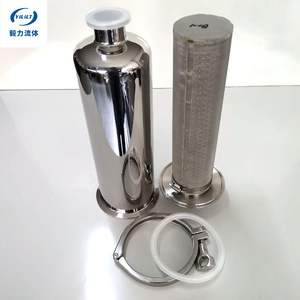 304 स्टेनलेस स्टील फूड ग्रेड क्लैंप प्रकार पानी पाइप फिल्टर ठोस तरल पृथक्करण के लिए सैनिटरी सीधे रैखिक फ़िल्टर - Product Image 3