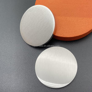 <span class=keywords><strong>3</strong></span> mm dikke, zware, geborsteld stalen ronde plaat, metaal graveerschijf blanks - Product Image 4