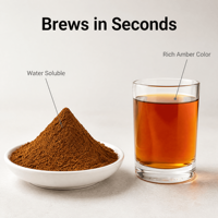 Poudre de thé noir biologique décaféiné, mouture fine, pour la pâtisserie, le chai et la fabrication de glaces, vente en gros, qualité alimentaire