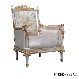 Set <span class=keywords><strong>Sofa</strong></span> Ruang Tamu Kayu Solid Klasik Baru Mewah Prancis dengan Kain untuk Rumah - Product Image 6