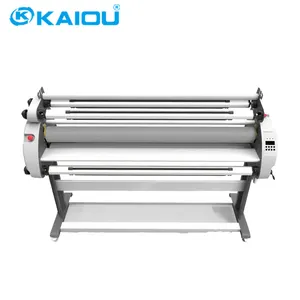 KAIOU-1600L 10m/मिनट laminating गति 3 इंच रोलर भीतरी व्यास गर्म और ठंडे स्वचालित laminator मशीन