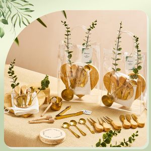Premios para el Baby Shower: Tabla de Quesos, Utensilios de Acero Inoxidable para Miel, Tarjetas de Agradecimiento y Bolsas de Regalo para Bebés - Product Image 1