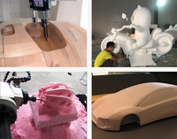 Fresadora CNC Vertical de 5 Ejes ATC, Router CNC para Escultura 3D y Trabajos en Madera, Router CNC de 5 Ejes con Cabezal Oscilante