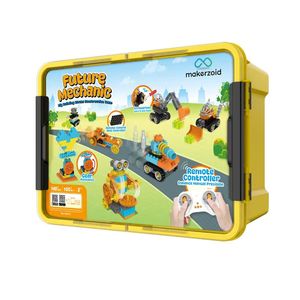 Future Mechanic 140 + PCS 100 + Model DIY mainan elektronik blok bangunan besar tim konstruksi untuk 3 tahun bahan plastik - Product Image 1