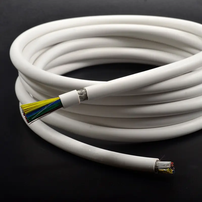Benutzer definiertes Ultraschalls onden kabel 42awg Koax 30awg Signal kabel physikalisch geschäumt mit geringer Kapazität