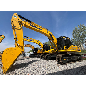 Excavatrice sur chenilles hydraulique Komatsu PC350 d'occasion, robuste, de haute qualité, faible nombre d'heures de fonctionnement, poids opérationnel de 35 tonnes, pour le déplacement de roches dures - Product Image 6