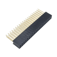 Conector Hembra para PCB de 40 Pines con Paso de 1.0/1.27/2.0/2.54 mm, 2.54 mm, con Chapado en Oro y Material de PBT+Latón