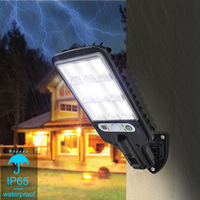 Lámpara Solar de Calle para Exteriores, ABS IP66, Sensor de Movimiento Humano, Lámpara de Jardín con Control Remoto, Lámpara LED de Pared, Impermeable, Garantía de 2 Años