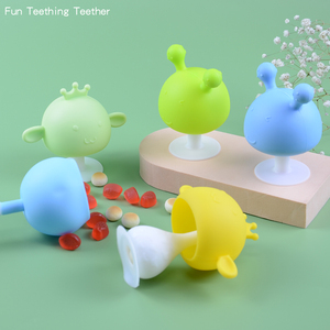 Factory Direct Wholesale Food Grade Crown And Mushroom Baby Toys Silicone Teether Baby