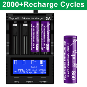 Batterie lithium-ion 21700 5000mAh, cellule 3.6V, cathode LiCoO2, 2000 cycles, pack - Product Image 2
