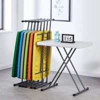 Table pliante réglable portable pour ordinateur portable, table d'étude, mesa plegable, table pliante à ciseaux en plastique