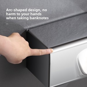 <span class=keywords><strong>Portarotolo</strong></span> da Parete in Acciaio Inossidabile con Coperchio, Design Compatto Salvaspazio, Dispenser Doppio per Carta Igienica - Product Image 6