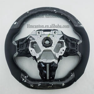 Hot Products Forged Carbon Fibre Smooth Leather White Stitching Steering <b>Wheel</b> for Infiniti Q50 Car Steering <b>Wheel</b> - Product Image 6