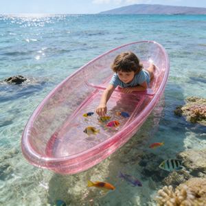 Planche à pagaie <span class=keywords><strong>gonflable</strong></span> neuve à <span class=keywords><strong>prix</strong></span> <span class=keywords><strong>d</strong></span>'usine avec pédales, kayak transparent pour la pêche en rivière et les excursions de loisirs - Product Image 3