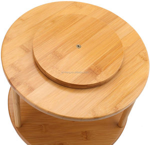 <span class=keywords><strong>Plateau</strong></span> <span class=keywords><strong>tournant</strong></span> en bambou OEM Lazy Susan de 10 pouces, support à <span class=keywords><strong>épices</strong></span> rotatif <span class=keywords><strong>pour</strong></span> placard de cuisine, rangement <span class=keywords><strong>pour</strong></span> <span class=keywords><strong>épices</strong></span> et condiments - Product Image 3