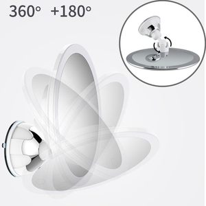 Mạnh mẽ cá nhân gắn tường tắm cạo gương 3x Magnifying nâng cấp hút gắn kết phòng tắm fogless mạ điện - Product Image 4
