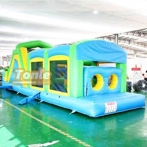 Precio de fábrica, juegos interactivos comerciales al aire libre, carrera de obstáculos inflable a la venta - Product Image 4
