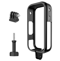 Leichter Seitenöffnungs-Rahmen für Schnellen Akkuwechsel, Schutzgehäuse für Insta360 X6 Action-Kamera Outdoor POV-Aufnahmen