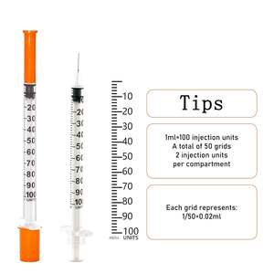 Esenciales para el Cuidado <span class=keywords><strong>de</strong></span> la Diabetes: Jeringas <span class=keywords><strong>de</strong></span> <span class=keywords><strong>Insulina</strong></span> Preesterilizadas con Tapa <span class=keywords><strong>de</strong></span> Seguridad (50/<span class=keywords><strong>100</strong></span> <span class=keywords><strong>Unidades</strong></span>) - Product Image 4