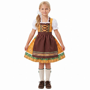 Disfraz de Oktoberfest para niños, estilo bávaro, para niños y niñas, traje de fiesta de Halloween, diseño de espiga de trigo - Product Image 4