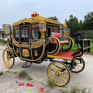 รถม้าคลาสสิครอยัลซินเดอเรลล่า รถม้าไฟฟ้าแบบคลาสสิก รถม้าแบบเปิดประทุนพร้อมเบาะนุ่ม รถม้ารอยัล/รถม้าไฟฟ้าสำหรับเที่ยวชมสถานที่ - Product Image 2