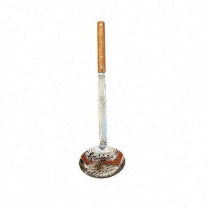Venta al por mayor de fábrica: Juego de utensilios de cocina estilo chino de 4 piezas con mango de madera y diseño de flor de níspero - Product Image 2