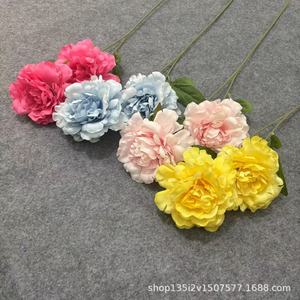 Flores Artificiales Qiye, Flor de Peonía, Rama Individual, Flor de Seda, Decoración para Bodas y Hogar - Product Image 4