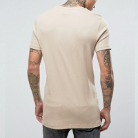 Autel maxvêtement pour homme, Tee-Shirt long avec fermeture éclair sur le côté, en coton biologique, de haute qualité