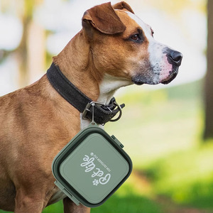 TPR katlanır katlanabilir köpek seyahat için su kasesi taşınabilir köpek kase 2-in-1 <span class=keywords><strong>Pet</strong></span> gıda su besleyici seyahat köpek maması kaseleri kapaklı - Product Image 2