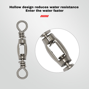 Émerillons de pêche robustes en forme de 8, haute résistance, pour la pêche en mer et à la carpe, matériel terminal - Product Image 2