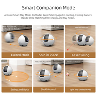 Nouveau robot de compagnie intelligent pour chat en plastique, très vendu, avec capteur PIR, caméra de vision nocturne, pour toute la maison, sport et mode