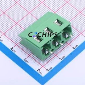 JL129-76203G01 Screw Terminal Block Through hole Component (THT),P=7.62mm Connector 1x3P 7.62mm Green Through Hole - Product Image 2