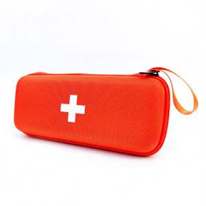 Professional Custom Hard Shell EVA Orange Pill <b>Storage</b> Case Travel Portable EVA First Aid Emergency Kit for 24 Pill Bottles - Product Image 3