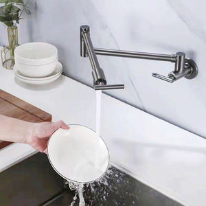 Robinet de cuisine <span class=keywords><strong>gourmet</strong></span> en acier inoxydable personnalisé finition brossée articles sanitaires mitigeurs robinets du fabricant pour éviers de cuisine - Product Image 4