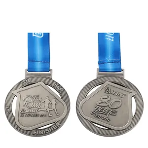Medali olahraga religius medali kustom seng Allo Taekwondo balap Finisher penghargaan olahraga Souvenir medali bulat dengan pita