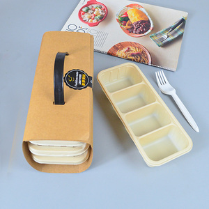 Microwavable thân thiện với môi trường bao bì hộp tinh bột ngô takeout thực phẩm container dùng một lần ăn trưa hộp - Product Image 2