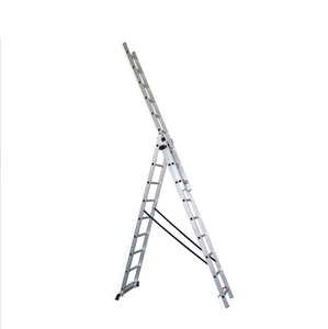 <span class=keywords><strong>Échelle</strong></span> d'échafaudage en aluminium robuste PULETE PLT-308 à <span class=keywords><strong>3</strong></span> sections, hauteur maximale 18 pieds, capacité de charge 150 kg, pour supermarché - Product Image 5