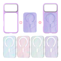 Coque Arrière Détachable ATB avec Impression UV, Étui de Téléphone en TPU PC DIY pour iPhone 17 16 15 14 13 Pro Max Plus Air