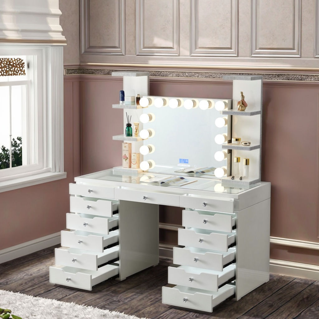 mirror vanity desk