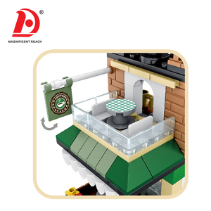 Kit de blocs de construction City Mini Street View Coffee House, 237 pièces, briques compatibles, jouet éducatif, <span class=keywords><strong>puzzle</strong></span> d'assemblage, jouets DIY - Product Image 3