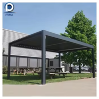 Pavillon pare-soleil imperméable de pergola de persienne en aluminium réglable de Prima pour des maisons préfabriquées de cour de villa