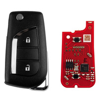 XHORSE XKTO21EN Llave Remota Universal de 2 Botones de Segunda Generación, Versión en Inglés, Reemplaza las Llaves de Coche XKTO01EN