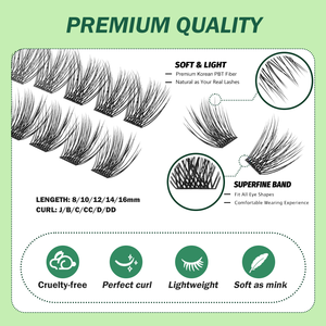 Extensions <span class=keywords><strong>de</strong></span> <span class=keywords><strong>cils</strong></span> segmentées pré-coupées <span class=keywords><strong>à</strong></span> <span class=keywords><strong>prix</strong></span> d'usine, kit DIY pour <span class=keywords><strong>cils</strong></span> <span class=keywords><strong>à</strong></span> <span class=keywords><strong>domicile</strong></span>, <span class=keywords><strong>cils</strong></span> en grappe avec logo personnalisé - Product Image 4