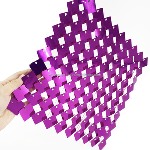 Tuyệt Vời 30x30cm Trang Trí Sáng Bóng Tường Ánh Sáng lung linh Backdrop Trang Trí Đám Cưới Tổ Chức Sự Kiện Sequin Nền Bảng Điều Chỉnh Tường Cho Đảng - Product Image 2