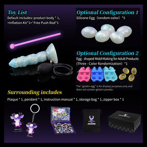 Céladon Dieu Arbre Fantasy Ovipositor Alien Gode Fantasy Créature Lay Egg Pompe À Air Masturbateur Butt Plug Adult Sex Toys En Gros - Product Image 5