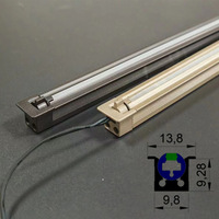 Bande lumineuse LED encastrée orientable et inclinable pour vitrine, 12V, intensité réglable, haute luminosité, pour armoire moderne