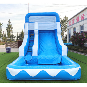 Tobogán de agua de rebote inflable de PVC azul comercial <span class=keywords><strong>casa</strong></span> hinchable de salto <span class=keywords><strong>con</strong></span> <span class=keywords><strong>piscina</strong></span> de agua <span class=keywords><strong>para</strong></span> ocasiones al aire libre alquiler - Product Image 1