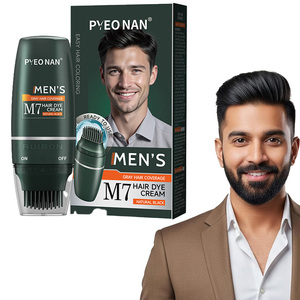 ชุดย้อมเคราสำหรับผู้<span class=keywords><strong>ชาย</strong></span> สำหรับปิดผมขาวบริเวณข้างแก้มและโคน<span class=keywords><strong>ผม</strong></span> สีติดเร็ว สูตรธรรมชาติ สำหรับใช้ในบ้าน ครีมย้อม<span class=keywords><strong>ผม</strong></span>พร้อมหวี - Product Image 2