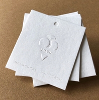 Cartes de luxe en coton avec logo personnalisé OEM/ODM étiquettes personnalisées de vêtements de haute qualité