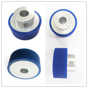 Lenk rollen aus Polyurethan und <span class=keywords><strong>Nylon</strong></span> 2 "-5"-Hoch leistungs 300kg Last Leise Rolle Rot Schwarz Blau Farb optionen - Product Image 4